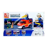 Конструктор &laquo;Пожарный фургон&raquo;, 136 деталей