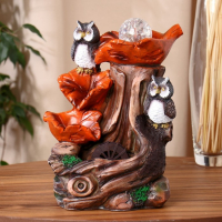 Фонтан настольный &laquo;Совушки&raquo;, 21&times;28 см, с подсветкой