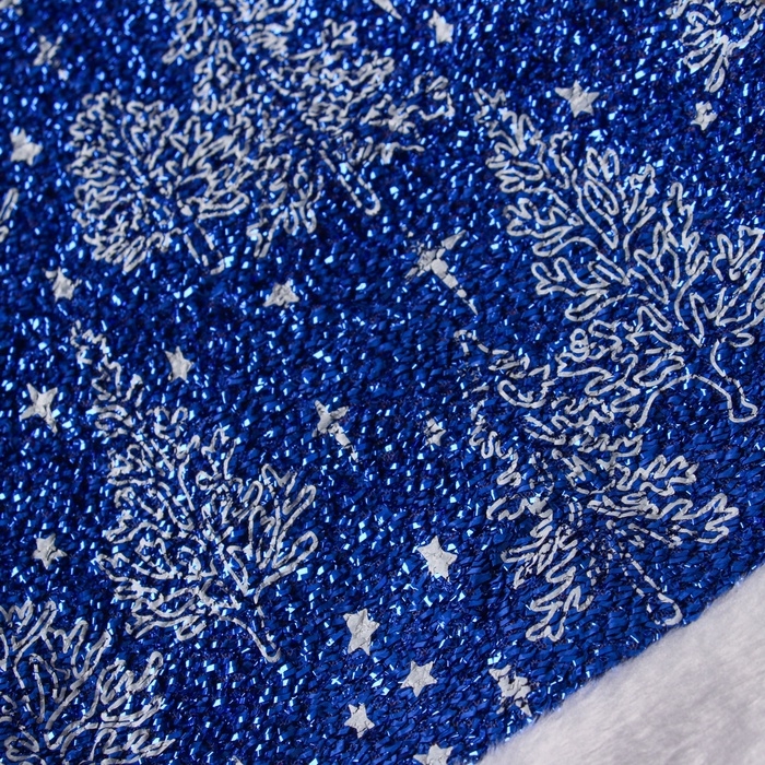 Колпак новогодний Колпак новогодний "Заснеженный лес" 30х37 см, синий