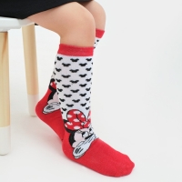 Гольфы Дисней &laquo;Минни Маус&raquo;, цвет белый/красный, 14-16 см