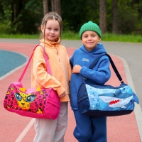 Сумка детская спортивная для мальчика «Акула», 40х21х24см, цвет синий Сумка детская спортивная для мальчика «Акула», 40х21х24см, цвет синий