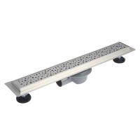 Трап линейный AFLORN AF20307-60, 600х70 мм, c флaнцeм своб. вращения 360&deg;, нерж. сталь