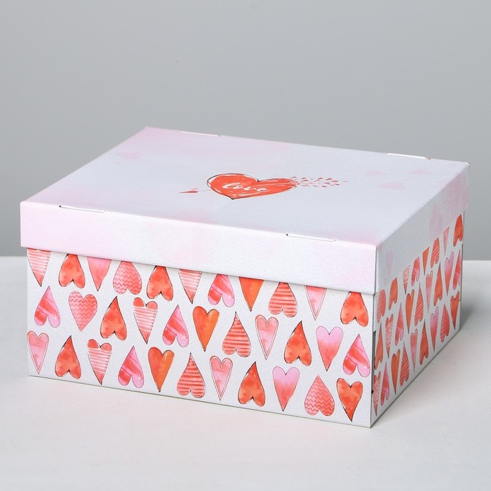 Коробка подарочная складная, упаковка, «Любовь вокруг», 31 х 25.5 х 16 см Коробка подарочная складная, упаковка, «Любовь вокруг», 31 х 25.5 х 16 см