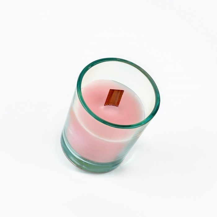 Ароматическая свеча в стекле &laquo;Сладости жизни&raquo;, с соевым воском: карамель,, 6 х 5 х 5 см.