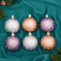 Набор шаров пластик d-6 см, 6 шт "Холодок" микс Набор шаров пластик d-6 см, 6 шт "Холодок" микс