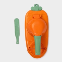 Форма для лепки вареников Доляна, 23×12×8 см, цвет оранжевый Форма для лепки вареников Доляна, 23×12×8 см, цвет оранжевый