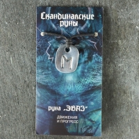 Амулет "Скандинавские Руны", руна ЭВАЗ, 21х29мм, металлический Амулет "Скандинавские Руны", руна ЭВАЗ, 21х29мм, металлический