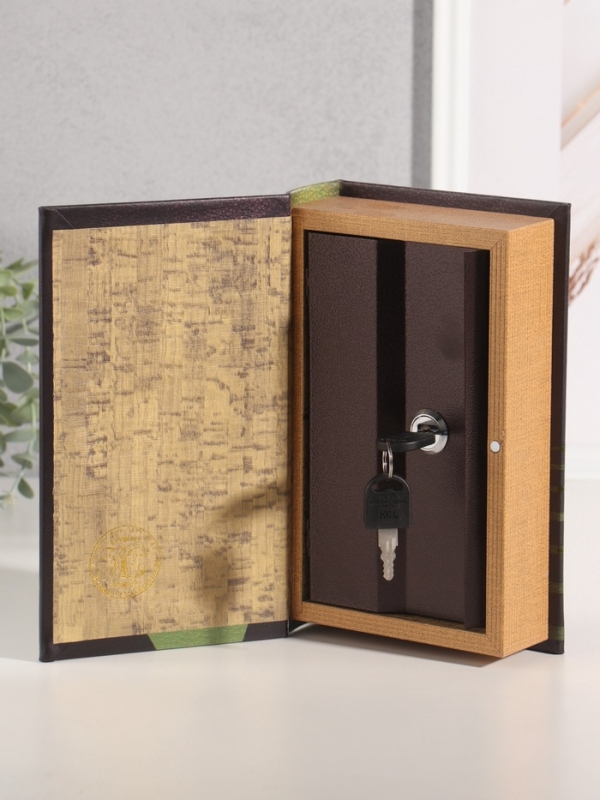 Сейф-книга дерево кожзам "Саморазвитие" 21х13х5 см