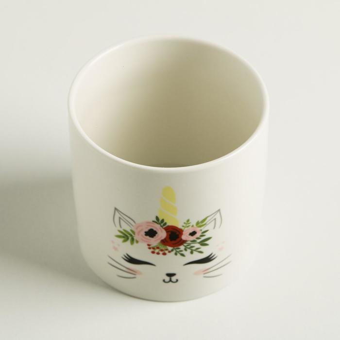 Кашпо для цветов, &laquo;Котик&raquo;, 10 х 10 см