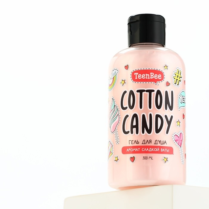 Гель для душа, увлажнение, 300 мл, аромат сладкой ваты, TeenBee Гель для душа, увлажнение, 300 мл, аромат сладкой ваты, TeenBee