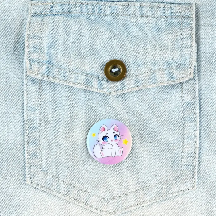 Значок металлический закатной &laquo;Милые анимешки&raquo;, d=2.5 cм, МИКС