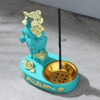 Курильница "Лицо", бирюзовая Курильница "Лицо", бирюзовая