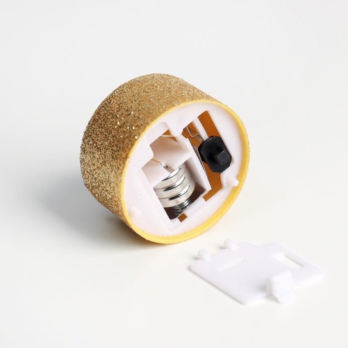 Светодиодные свечи, ночники LED RISALUX &laquo;Для волшебных моментов&raquo; набор 4 шт., золото блёстки, RGB