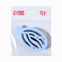 Расчёска массажная, складная, с зеркалом, 9,5 × 5,5 см, цвет голубой Расчёска массажная, складная, с зеркалом, 9,5 × 5,5 см, цвет голубой