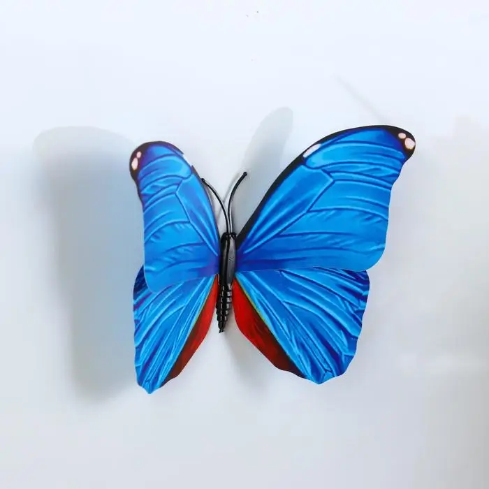 Магнит пластик "Бабочка многоцветная" МИКС 8х10 см