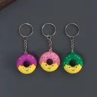 Брелок резина "Весёлый пончик" МИКС 3,5х3,5 см