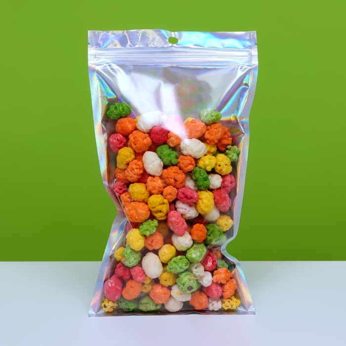 Пакет Zip-lock ПЭТ, иридисцентный, со сплошным окном, пл-й, еврослот 13 х 24 см набор 20шт