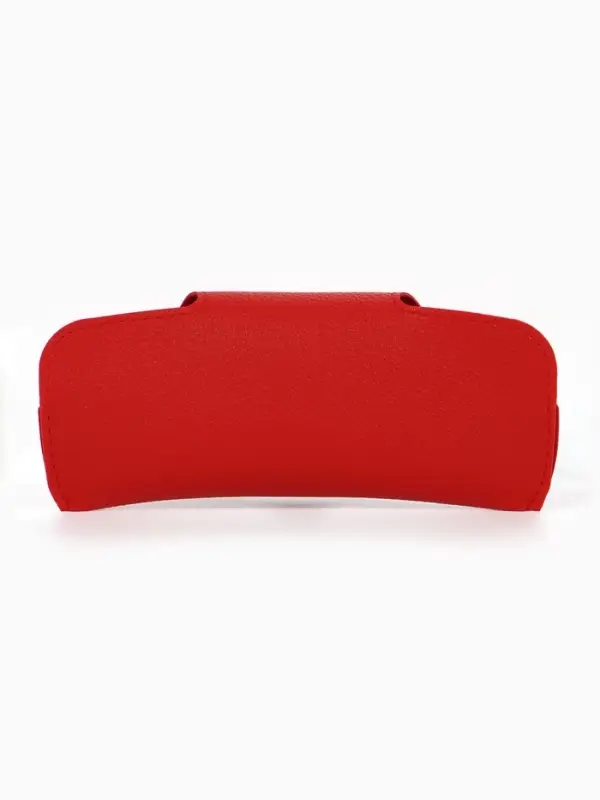 Футляр для очков , 16*3*6,3 см, кнопка, красный