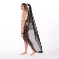 Парео женское, цвет чёрный, размер 150х95 см Парео женское, цвет чёрный, размер 150х95 см