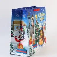 Пакет подарочный &laquo;С Новым годом!&raquo;, Щенячий патруль,  XL 40 &times; 49 &times; 19 см