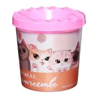 Стакан - непроливайка для рисования Calligrata, 210 мл с рисунком, МИКС