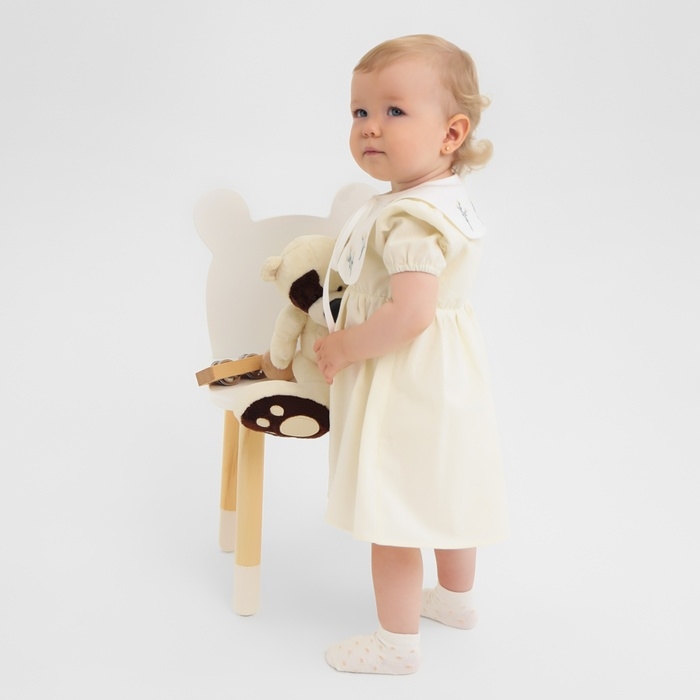 Платье для девочки MINAKU, цвет айвори, рост 92-98