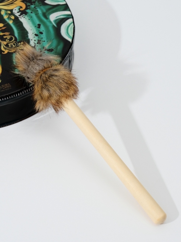 Шаманский бубен "Ящерица" с колотушкой 5х25х25 см