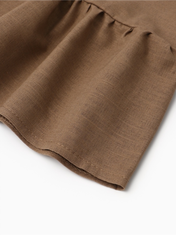 Блузка для девочки, MINAKU, бежевая, рост 110 см