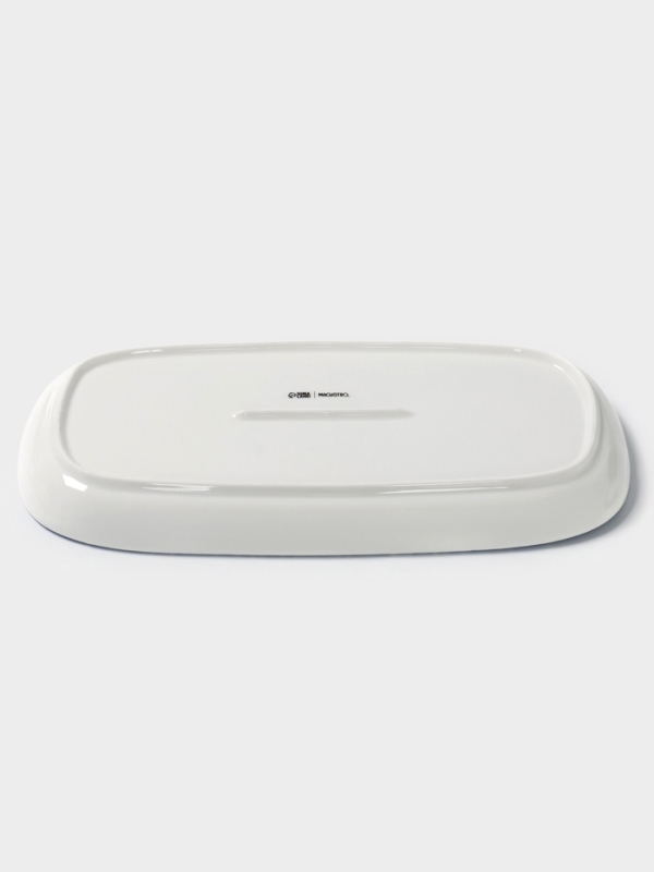 Блюдо овальное "Blue Lagoon" Magistro 30см, цвет белый, синий