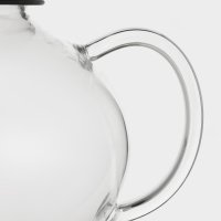 Чайник заварочный стеклянный с металлическим ситом "Дроппер", 1л, 16,2х13,8 см