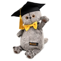 Мягкая игрушка "Басик в академической шапочке", 25 см Ks25-287