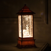 Светодиодная фигура «Фонарь со снеговиком» 10.5 × 28 × 10.5 см, пластик, батарейки ААх3 (не в комплекте), USB, свечение тёплое белое Светодиодная фигура «Фонарь со снеговиком» 10.5 × 28 × 10.5 см, пластик, батарейки ААх3 (не в комплекте), USB, свечение тёплое белое