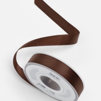 Лента атласная двухсторонняя №0850 20мм*25&plusmn;1м орехово-коричневый TR