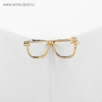 Брошь &laquo;Очки&raquo; оправа, цвет золото
