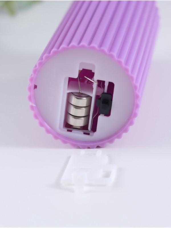 Ночник свеча Ночник свеча "Уют" LED 3xAG13 сиреневый 5х5х11см