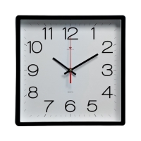 Часы настенные, интерьерные, бесшумные, 30 х 30 см, черные