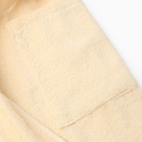 Халат махровый детский "Мишка" р-р 32 (110-116 см), бежевый