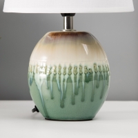 Настольная лампа с абажуром RISALUX &laquo;Эвита&raquo;, Е14, 40 Вт, 20&times;15&times;30 см