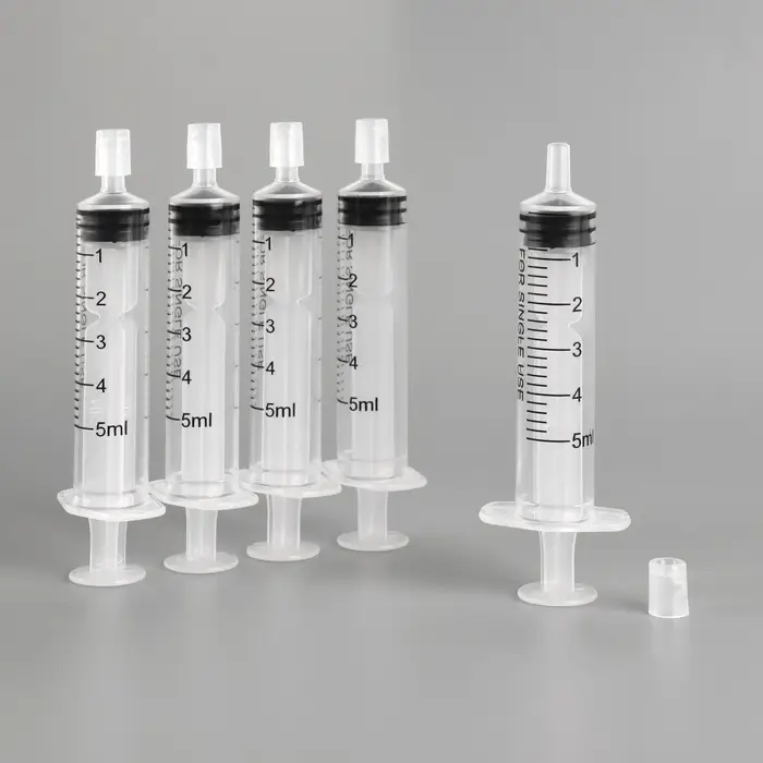 Шприц парфюмерный, 5 мл, фасовка - 5 шт., прозрачный