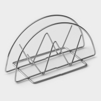 Салфетница Доляна &laquo;Корона&raquo;, 13&times;6&times;7,5 см, хром