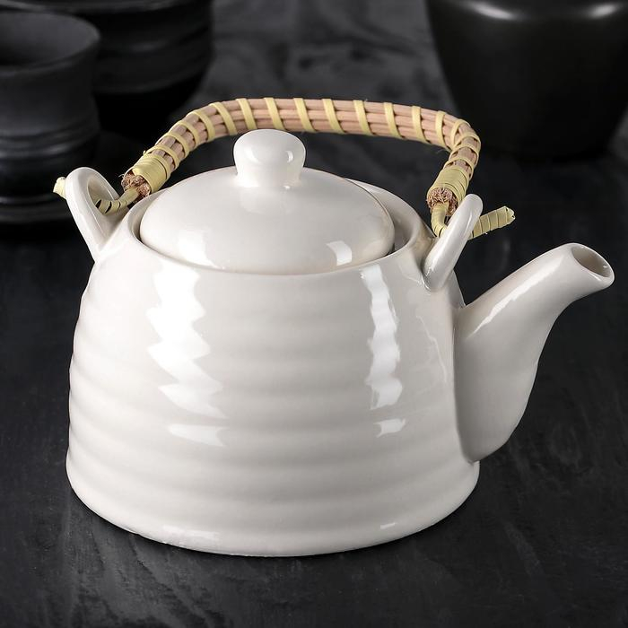 Чайник заварочный &laquo;Белые облака&raquo;, 600 мл, с металлическим ситом