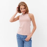 Майка женская MINAKU: Basic line цвет пудровый,р-р 42 Майка женская MINAKU: Basic line цвет пудровый,р-р 42