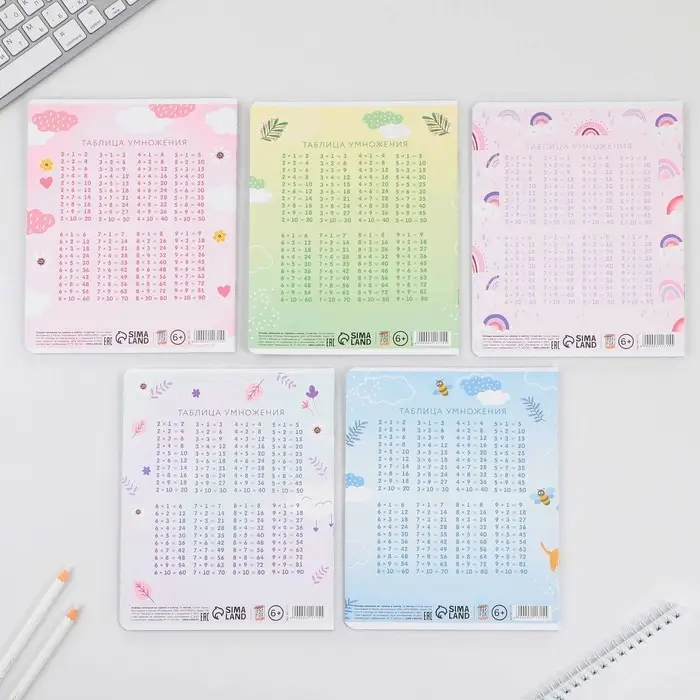 Тетрадь в клетку 12 листов А5, на скрепке &laquo;Милые животные&raquo;, 5 видов МИКС, белизна 96%