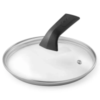 Стеклянная крышка Maestro, 20 см с бакелитовой ручкой