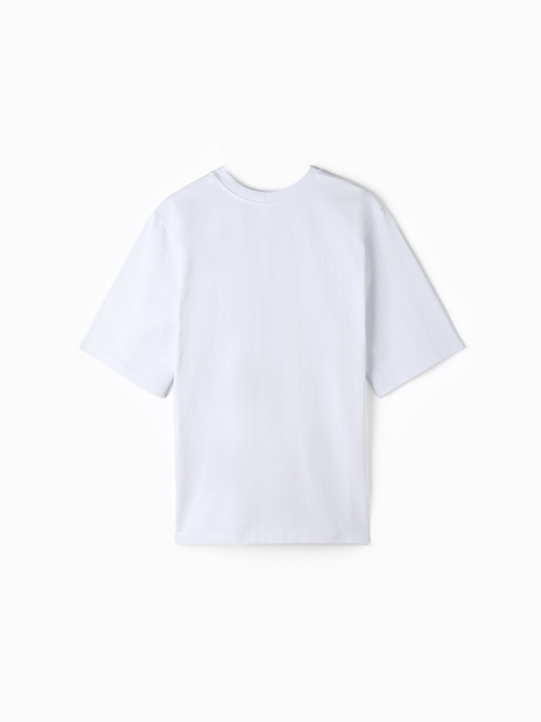 Футболка мужская однотонная MINAKU OVERSIZE FIT: цвет серый р-р 48