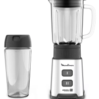 Мини-блендер Pulseo LM17GD10 с бутылкой, 400 Вт, стальной