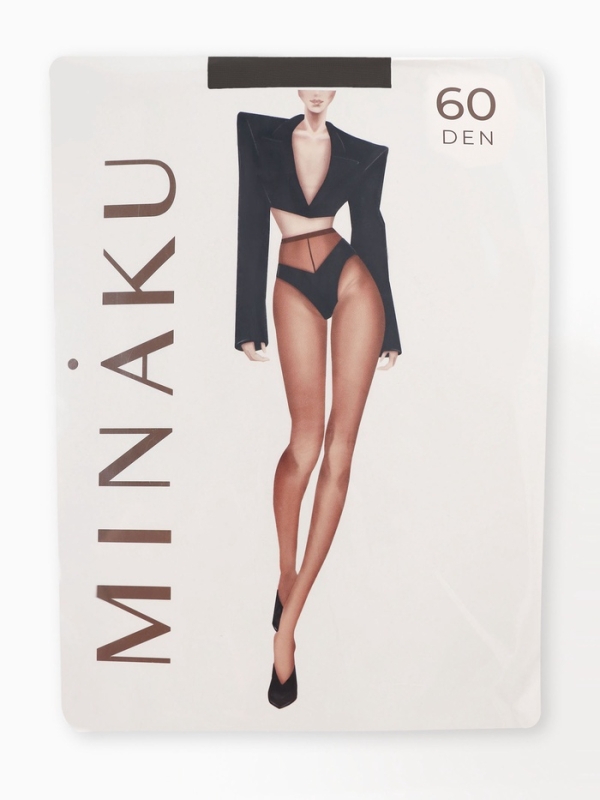 Колготки женские MINAKU 60 ден, цвет черный, размер 2/S