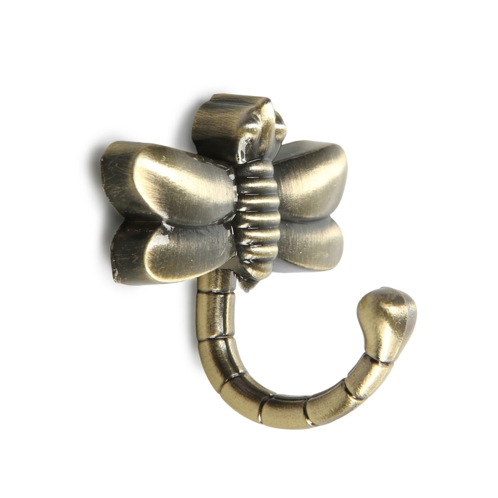 Крючок мебельный CAPPIO DRAGONFLY, однорожковый, цвет бронза