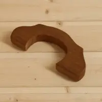 Ручка дверная для бани и сауны, 25&times;9&times;2.6 см липа, коричневая, &laquo;Добропаровъ&raquo;