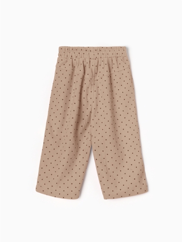 Брюки детские Крошка Я &laquo;Горошек&raquo;, рост 80-86 см, бежевые